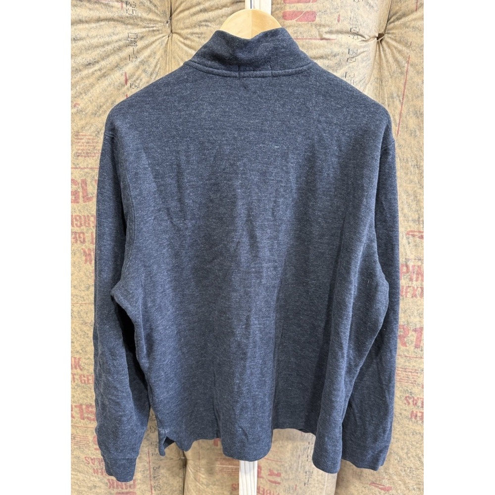 Polo Ralph Lauren Mens Estate Rib Quarter Zip Pullover Sweater Large Gray‎ - Picture 2 of 7